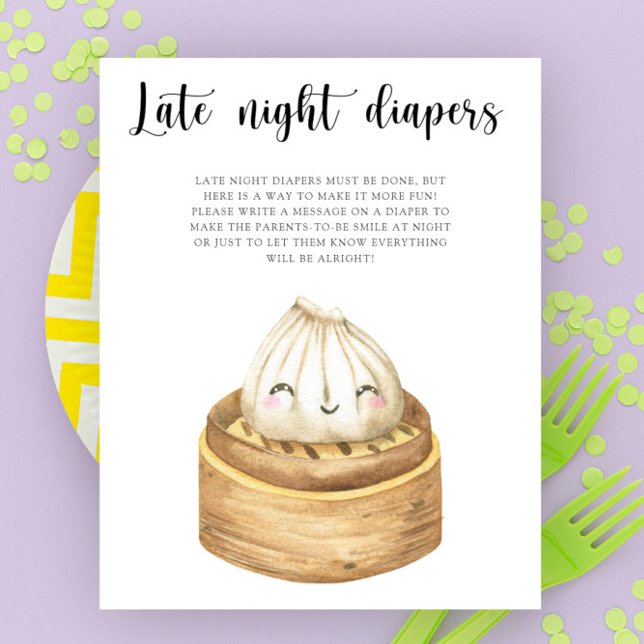 Kinesisk dumpling - Sent night Diaper match Poster (Skapare uppladdad)