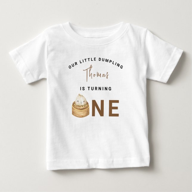 Kinesisk dumplings födelsedagsfest tack t shirt (Framsida)