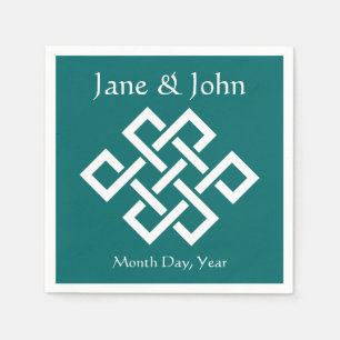 Kinesisk elegance i Teal Napkins Pappersservett