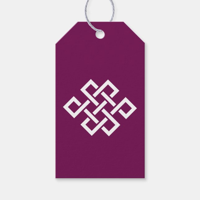 Kinesisk elegance i Vin Gift Märkre Presentetikett (Framsidan)