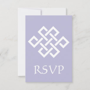 Kinesisk elegans i lila RSVP-kort OSA Kort