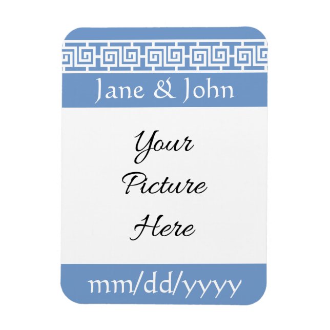 Kinesisk elegans i periwinkle reminder magnet (Vertikal)