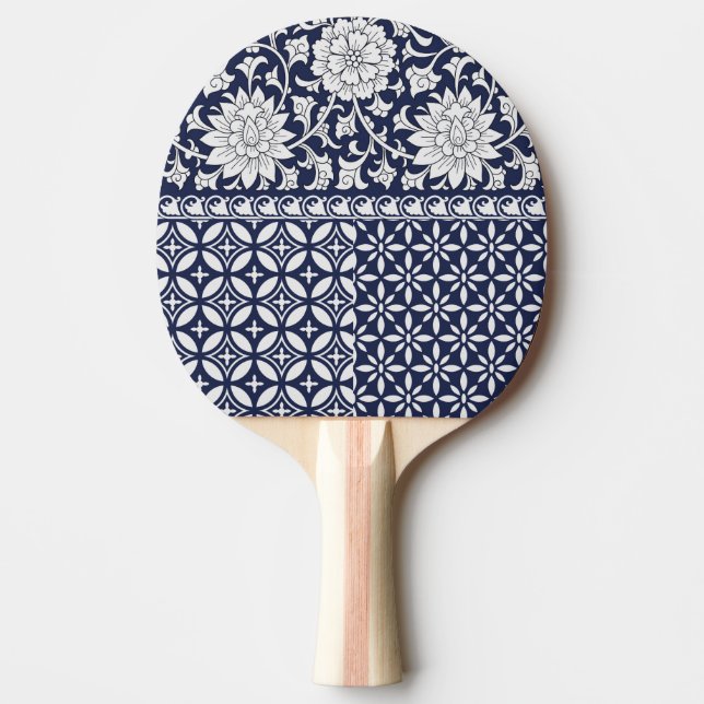 Kinesisk elegans: Sömlös ornament Pingisracket (Framsidan)