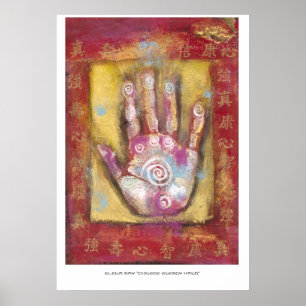 Kinesisk energihand poster