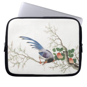 Kinesisk fågelmålning laptop sleeve