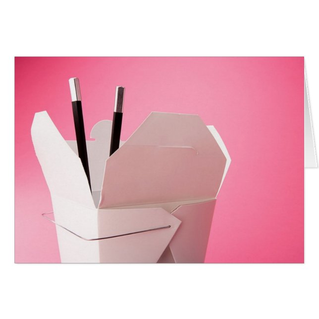 Kinesisk fångst i Rosa Hälsningskort (Framsidan Horizontal)