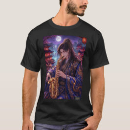 Kinesisk Fantasy Musiker - Saxofonist T Shirt