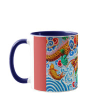 Kinesisk färgrik väggkonst