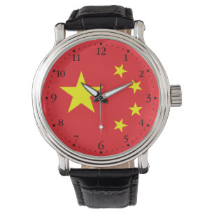 Kinesisk flagga armbandsur