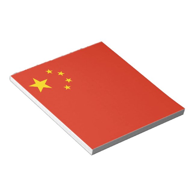 Kinesisk Flagga (China) Anteckningsblock (Vinklad)