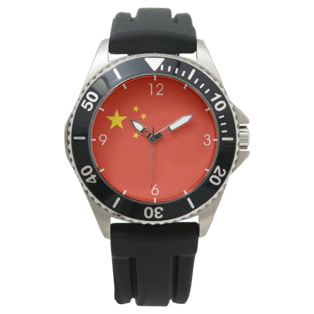 Kinesisk Flagga (China) Armbandsur (Framsida)