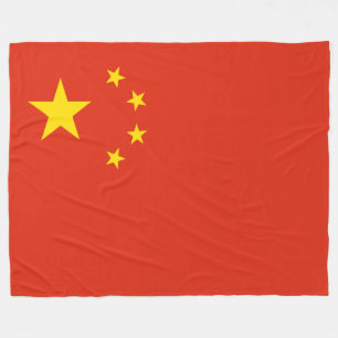 Kinesisk Flagga (China) Fleece Blanket