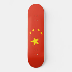Kinesisk Flagga (China) Mini Skateboard Bräda 18,5 Cm