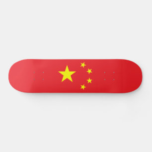 Kinesisk flagga mini skateboard bräda 18,5 cm