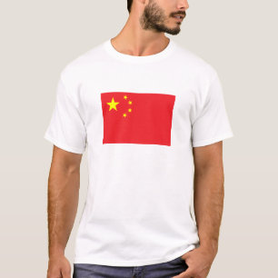 Kinesisk flagga t shirt