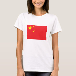 Kinesisk flagga t shirt