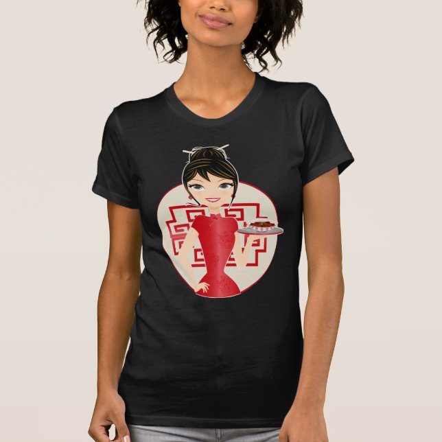 Kinesisk flicka tee shirt (Framsida)