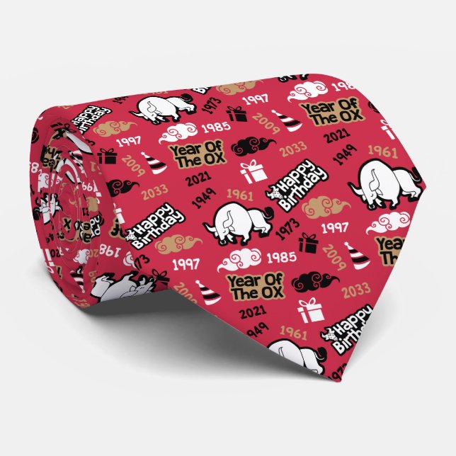 Kinesisk födelsedag - född i Ox-året Slips (Rullad)