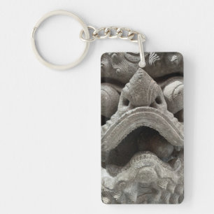 Kinesisk Foo Dog Drak Granit Stenskulptur