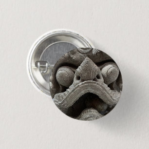 Kinesisk Foo Dog Drak Granit Stenskulptur Pinne Knapp
