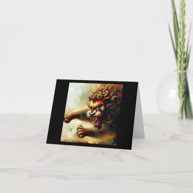 Kinesisk foo Lejon (10) Kort (Framsida)