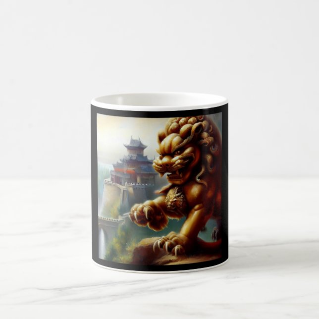 Kinesisk foo Lejon (12) Kaffemugg (Center)