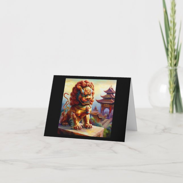 Kinesisk foo Lejon (13) Kort (Framsida)