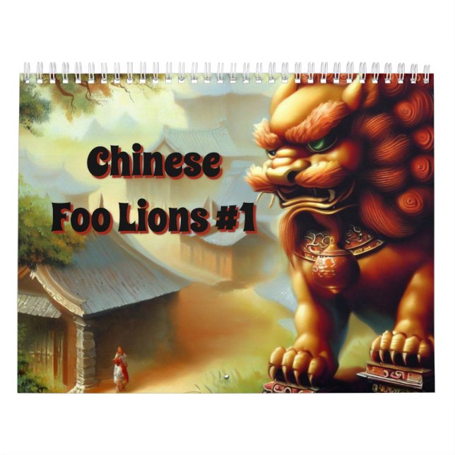 Kinesisk foo Lejon #1 Kalender (Omslag)