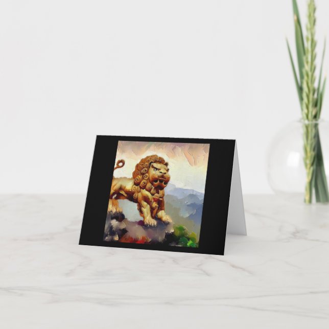 Kinesisk foo Lejon (20) Kort (Framsida)