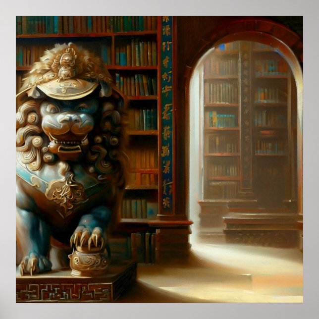 Kinesisk foo-Lejon (21) Poster (Framsidan)