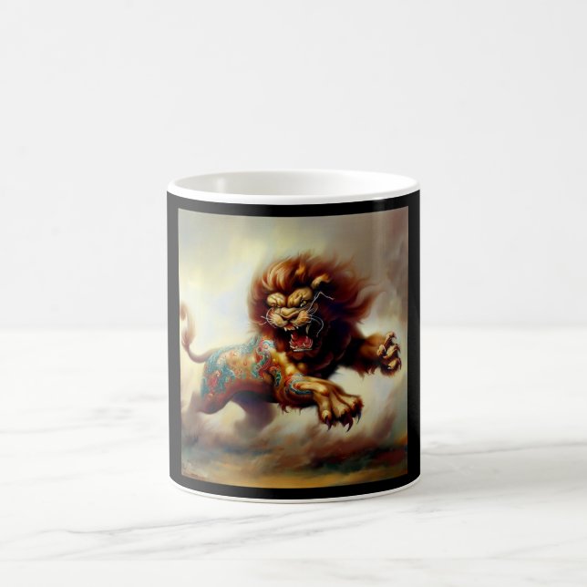 Kinesisk foo-Lejon (26) Kaffemugg (Center)