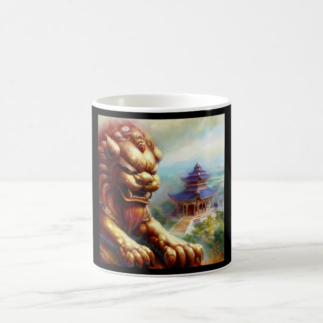 Kinesisk foo-Lejon (27) Kaffemugg (Center)