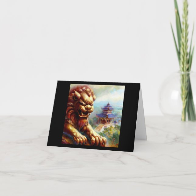 Kinesisk foo-Lejon (27) Kort (Framsida)