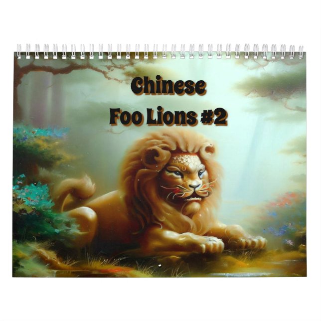 Kinesisk foo Lejon #2 Kalender (Omslag)