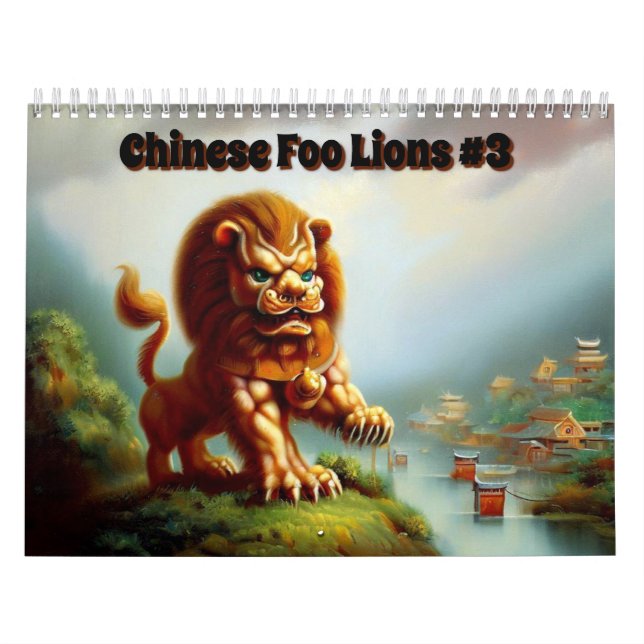 Kinesisk foo Lejon #3 Kalender (Omslag)