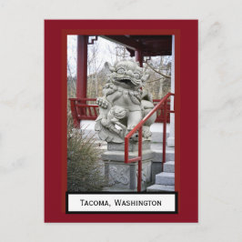 Kinesisk Fu Hund Tacoma, Washington Postcard Vykort