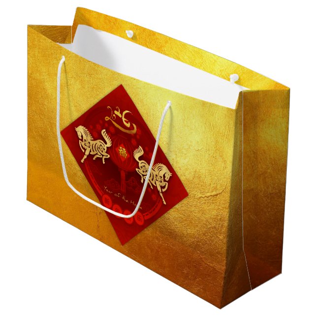 Kinesisk FU Tur lantern Horse Year-gåva LGB1 (Framsidan Vinklad)