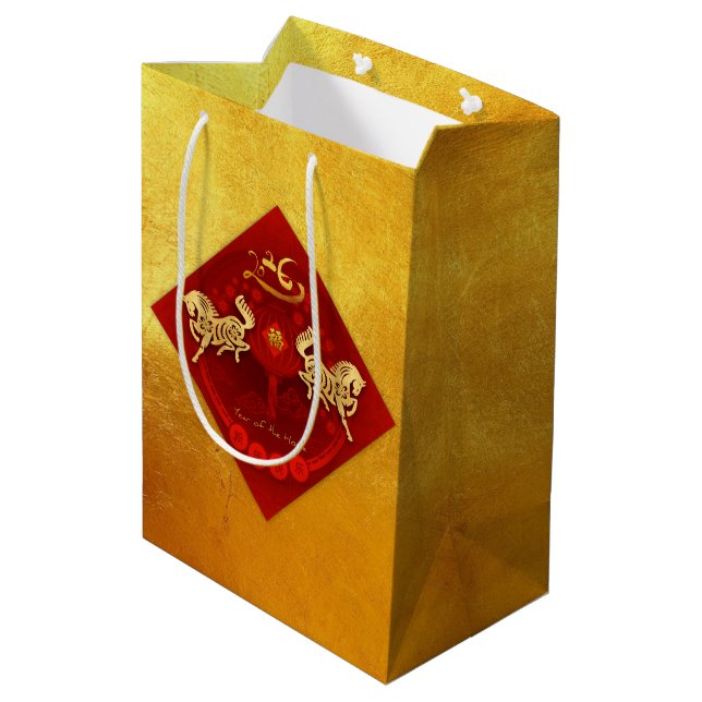 Kinesisk FU Tur lantern Horse Year present MGB1 (Baksidan Vinklad)