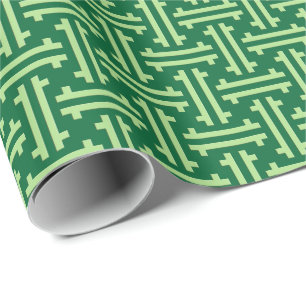 Kinesisk grinighet för art déco, Jadegrönt Presentpapper