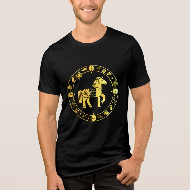 Kinesisk guld 2026 t shirt (Framsida)