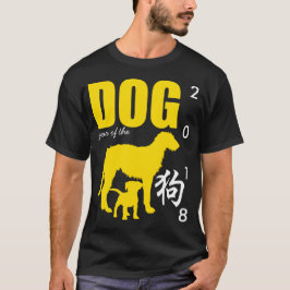 Kinesisk Gult, Hund, svart MT T Shirt