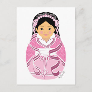 Kinesisk, HanFu Matryoshka vykort