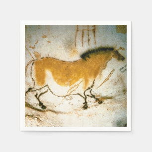 Kinesisk häst,Lascaux PreHistorik Cave Paintings Pappersservett
