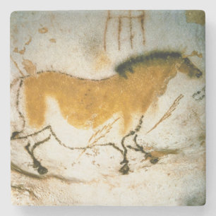Kinesisk häst,Lascaux PreHistorik Cave Paintings Stenunderlägg