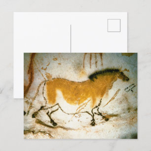 Kinesisk häst,Lascaux PreHistorik Cave Paintings Vykort