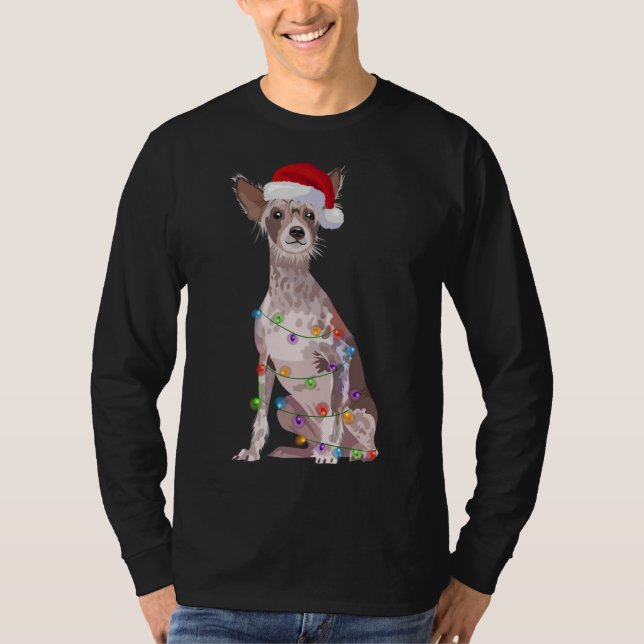 Kinesisk helgdag Ljus Julafton Hund älskare T Shirt (Framsida)