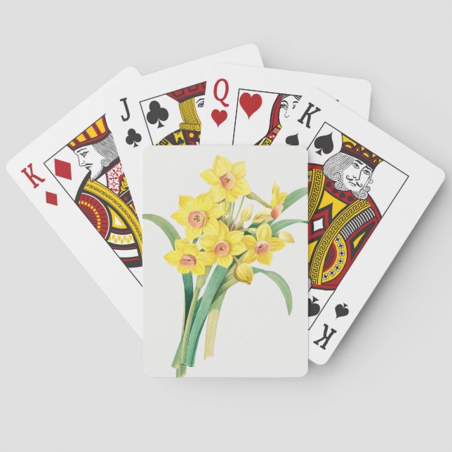 Kinesisk helig lilja, Pierre-Joseph Redouté,  Casinokort (Baksidan)