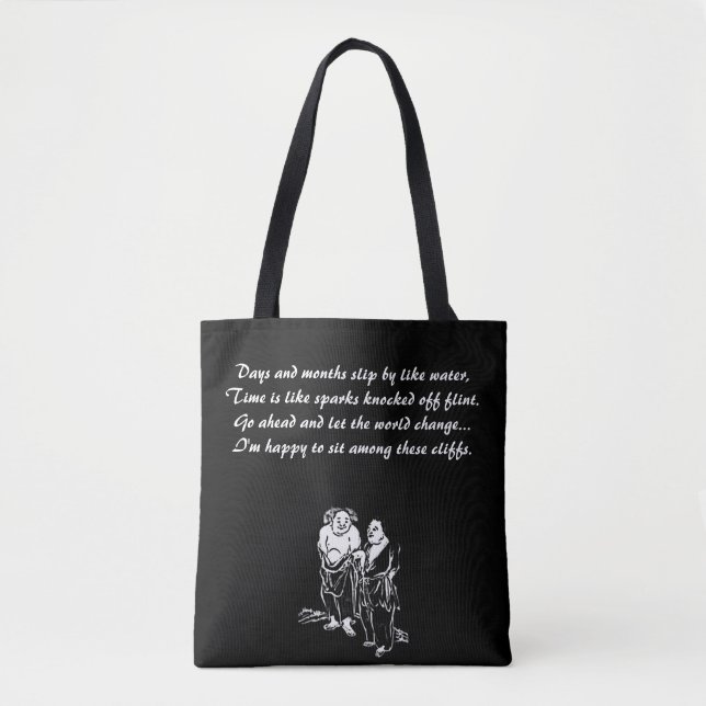 Kinesisk Hermit Poet Quotte Tote Bag Tygkasse (Framsida)