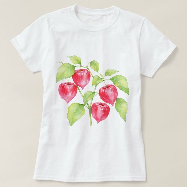Kinesisk hibiskus t shirt (Design framsida)