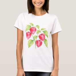 Kinesisk hibiskus t shirt